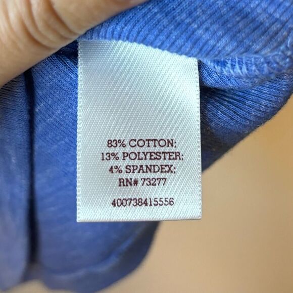 SO Juniors Blue Ribbed Fitted Racerback Tank Top Size Small - Picture 4 of 5